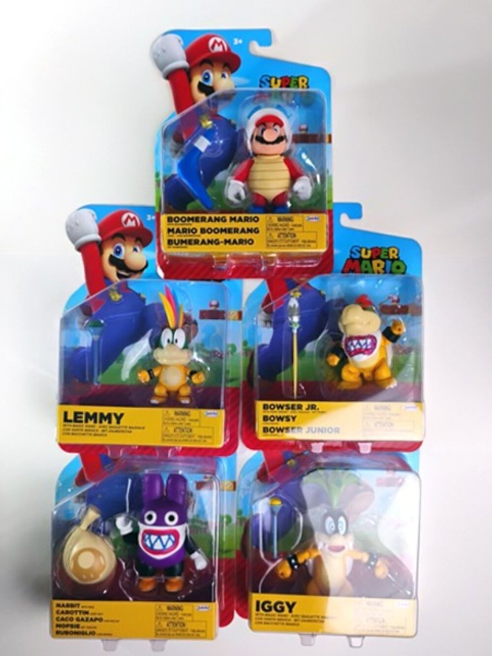 Jakks 4" Inch Iggy Lemmy Bowser Jr. Jr Boomerang Mario Nabbit Nintendo Figures